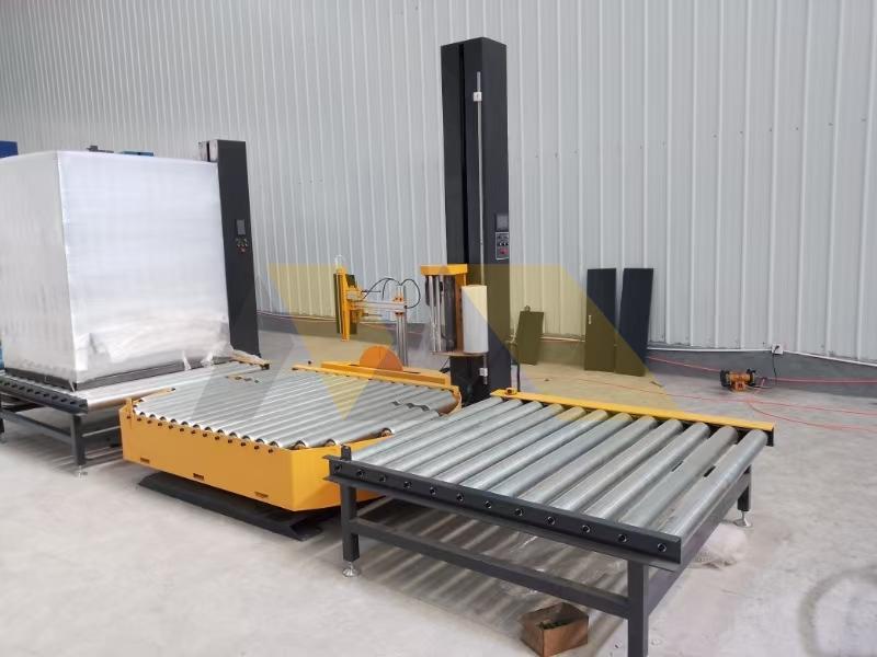 logistics hub pallet wrapping