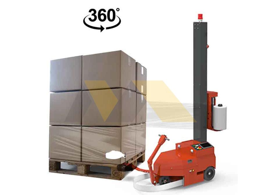 Robotic pallet wrapper lab testing maintenance cycles