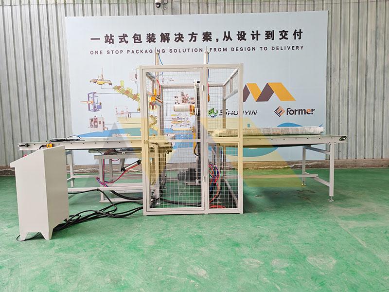 Long product wrapping demonstration