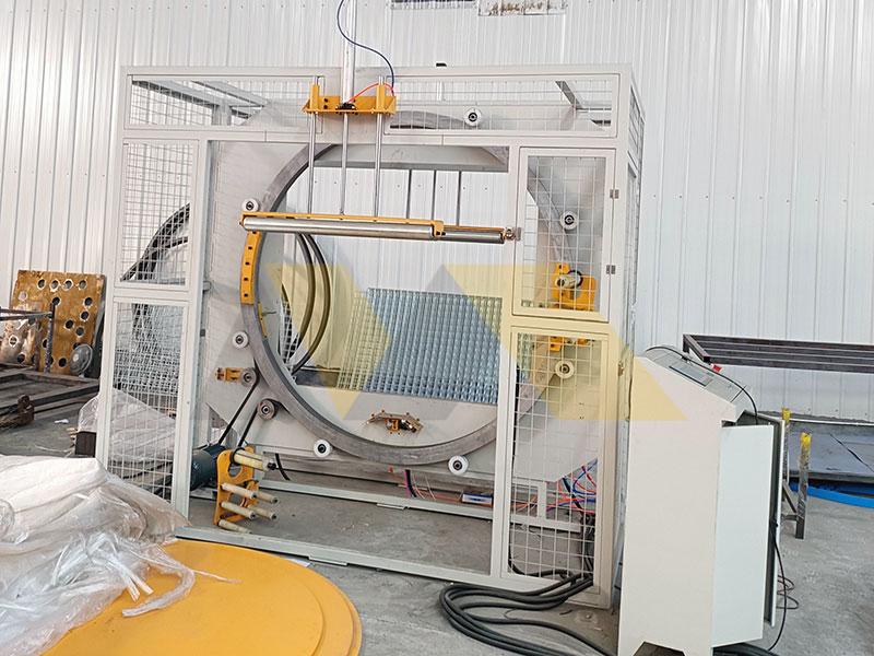 Pipe horizontal wrapping process